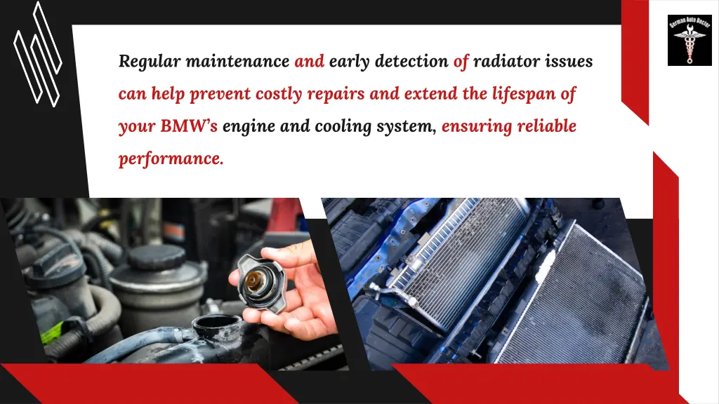 regular maintenance and early detection
