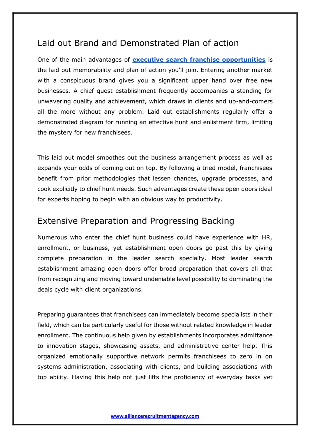 laid out brand and demonstrated plan of action