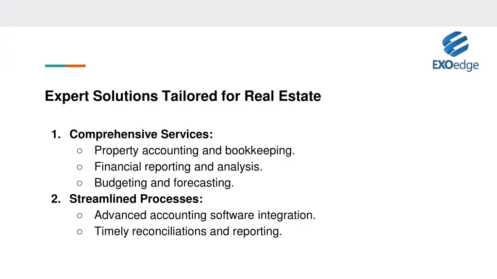 expert solutions tailored for real estate