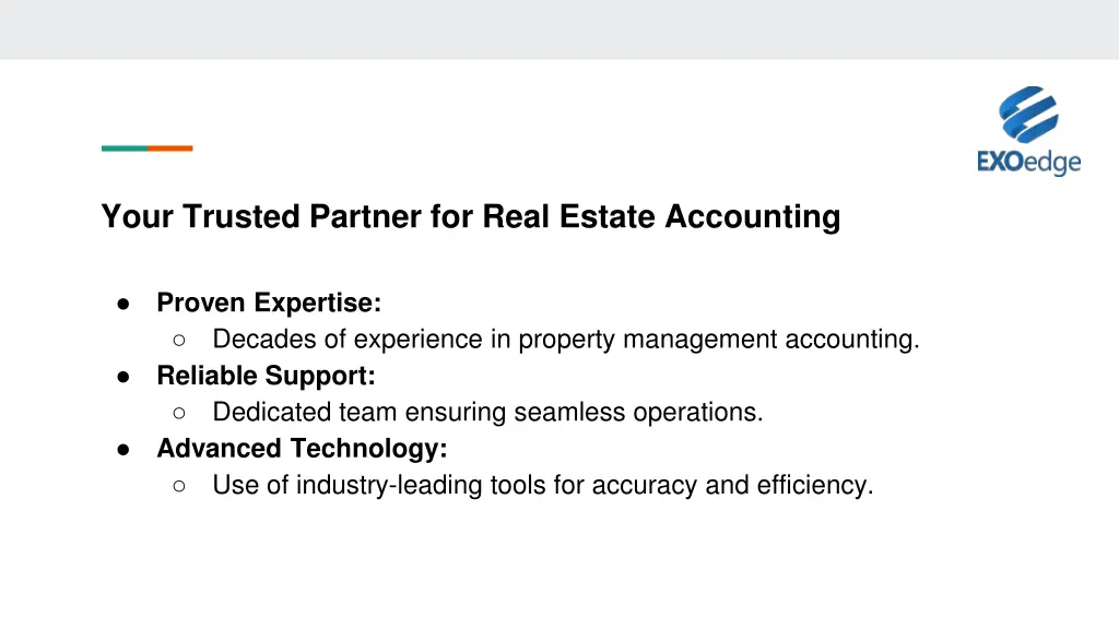 your trusted partner for real estate accounting