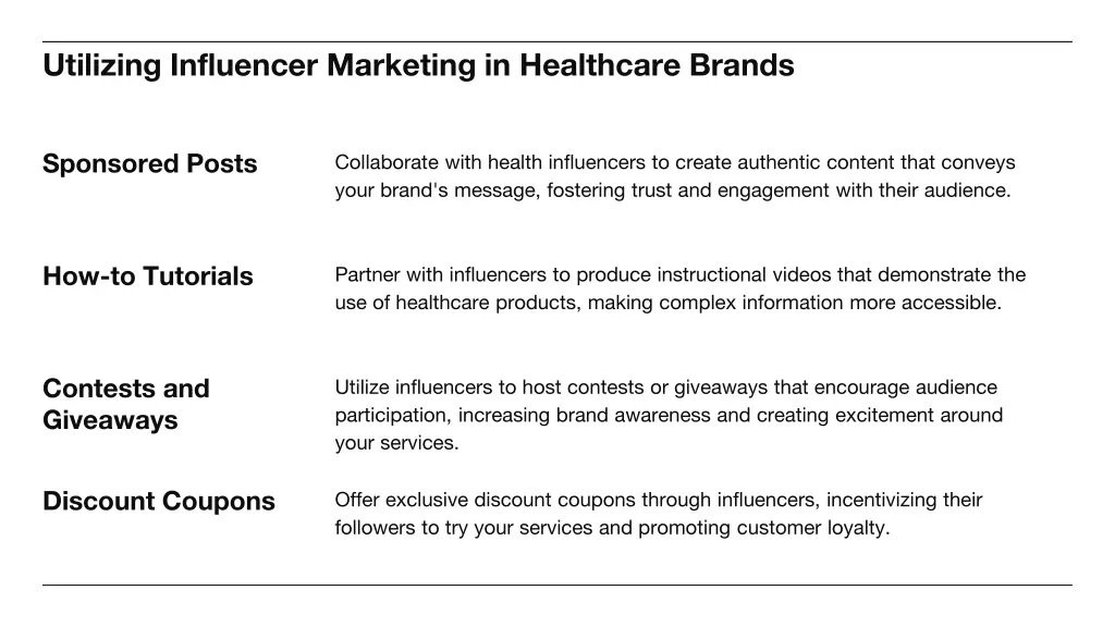 utilizing influencer marketing in healthcare