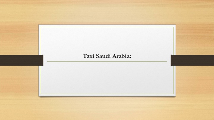 taxi saudi arabia