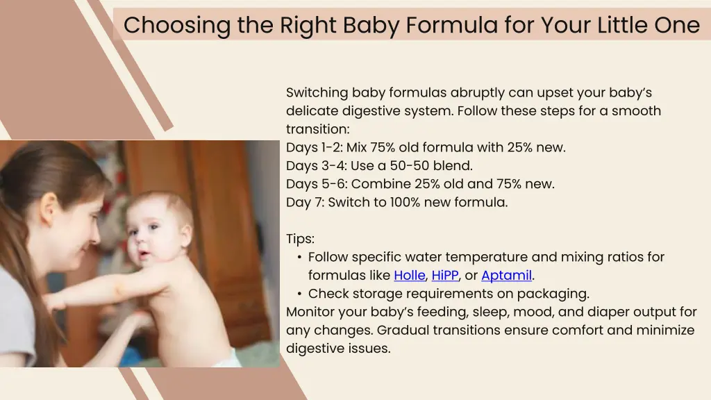 choosing the right baby formula for your little