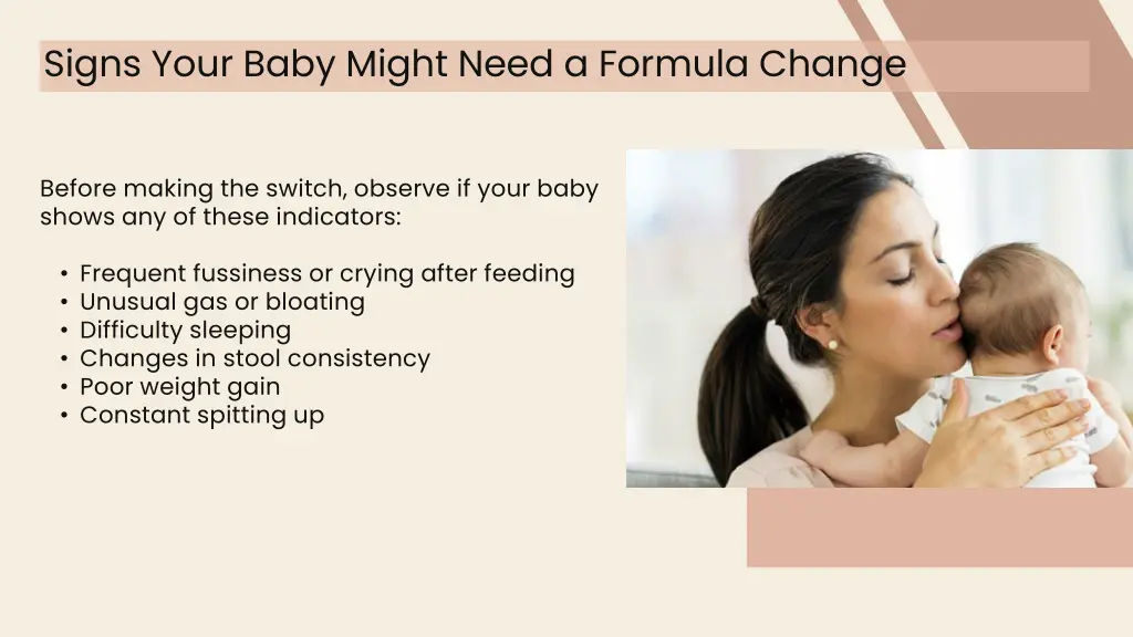signs your baby might need a formula change