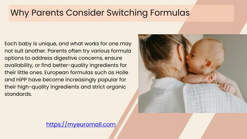 why parents consider switching formulas