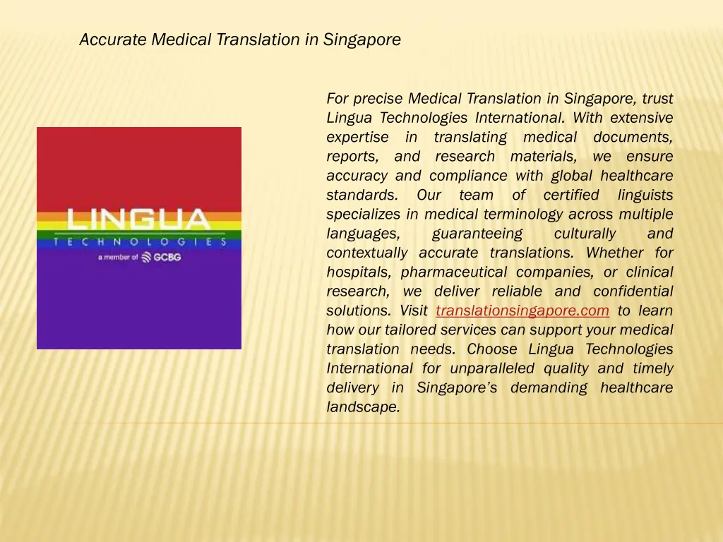 accurate medical translation in singapore
