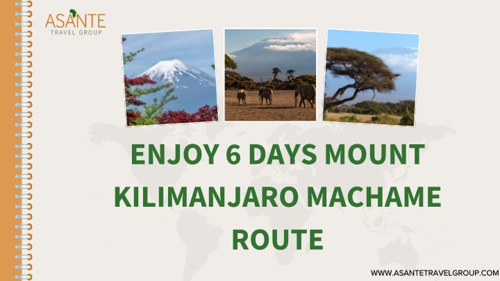 enjoy 6 days mount kilimanjaro machame route
