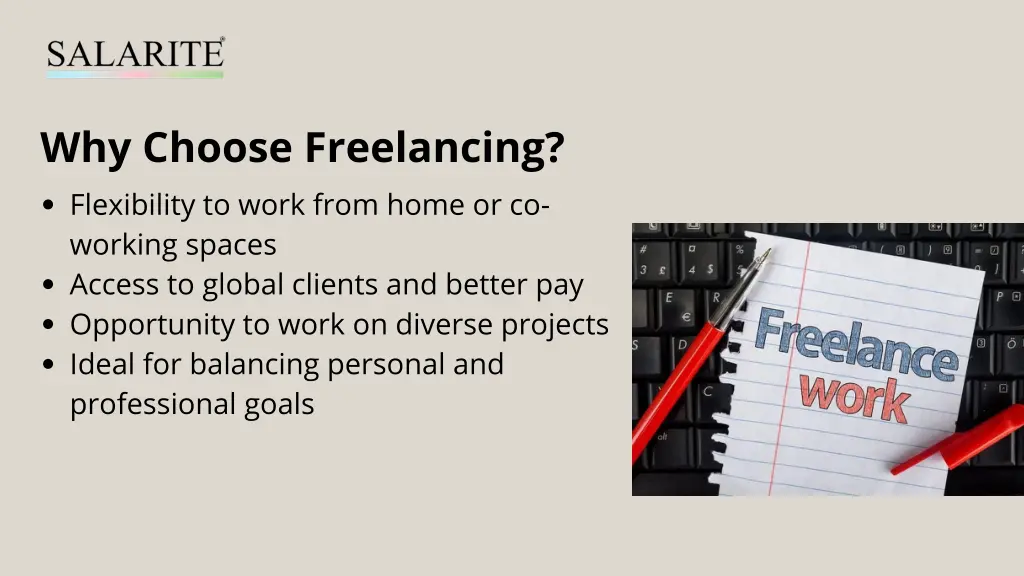 why choose freelancing flexibility to work from