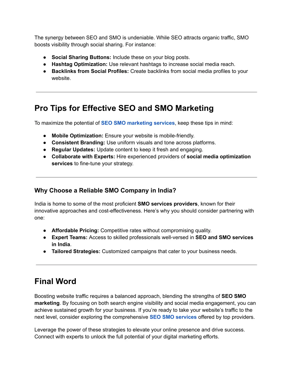 the synergy between seo and smo is undeniable