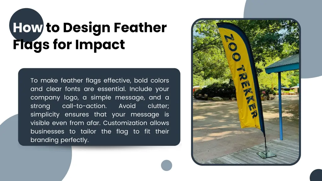 how to design feather flags for impact