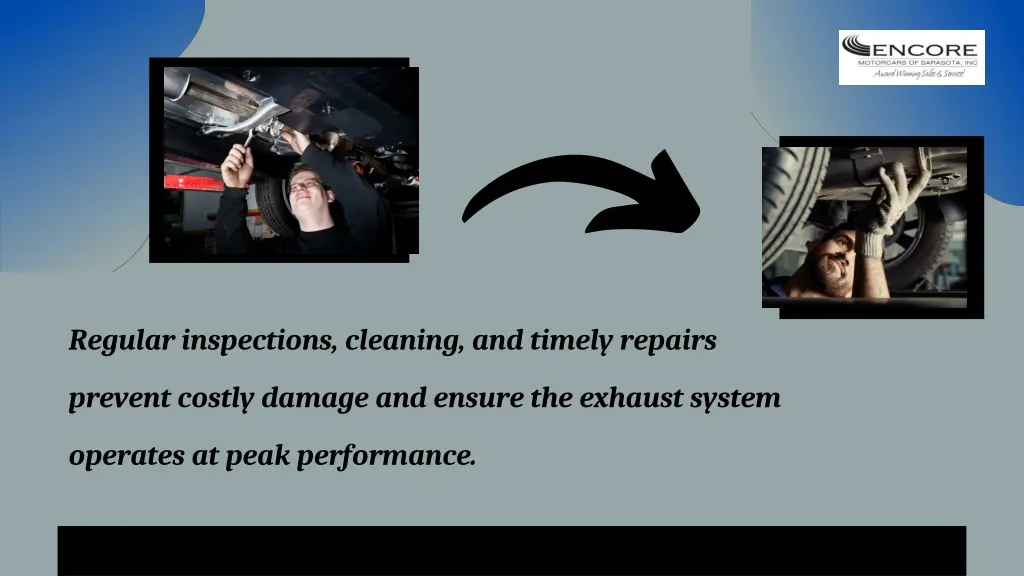regular inspections cleaning and timely repairs