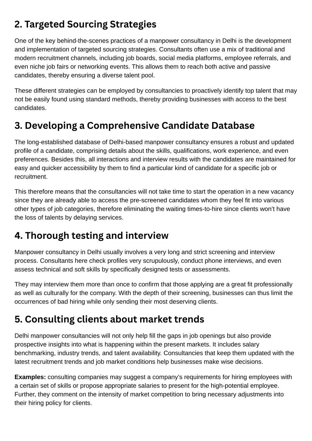 2 targeted sourcing strategies