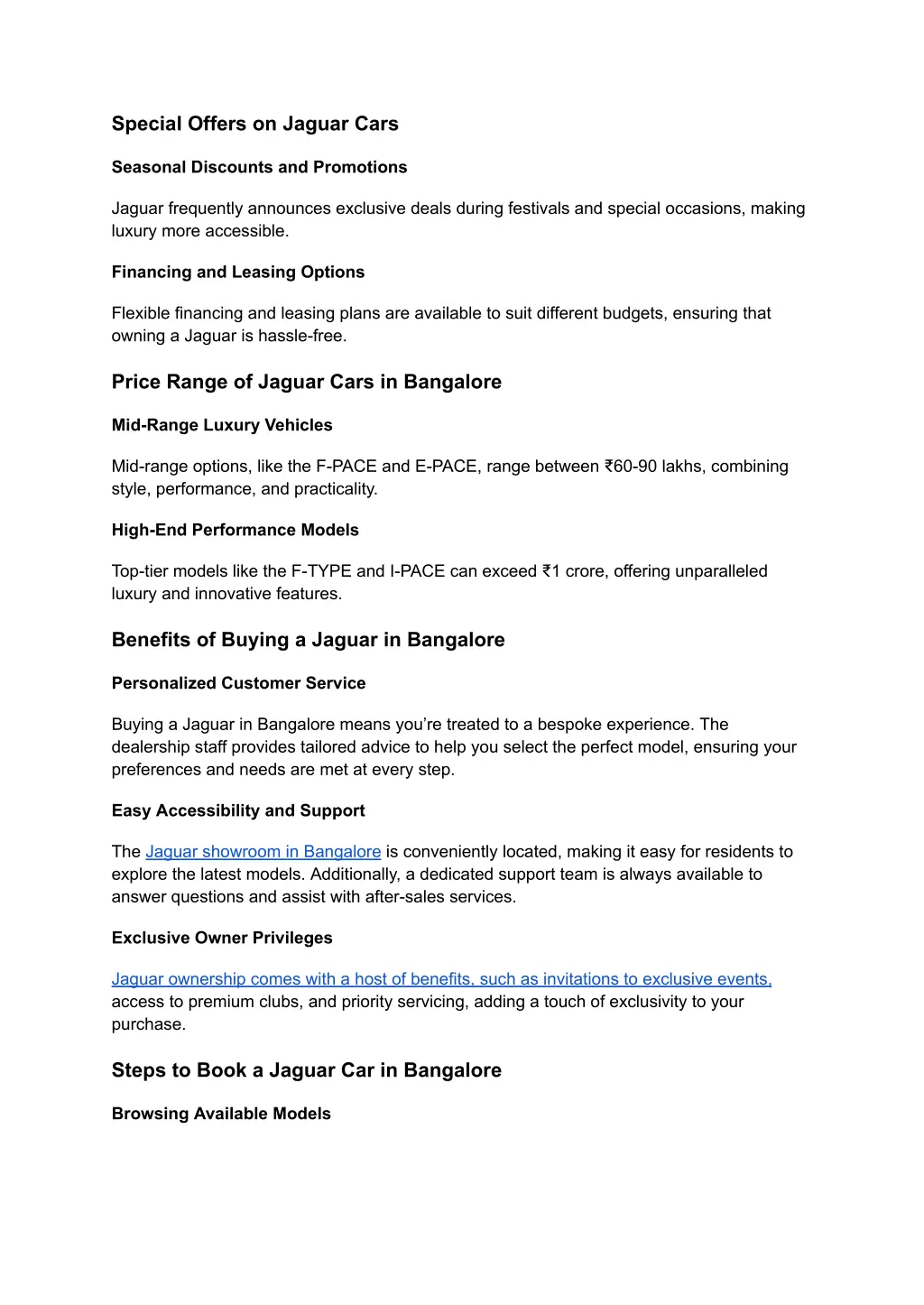 special offers on jaguar cars