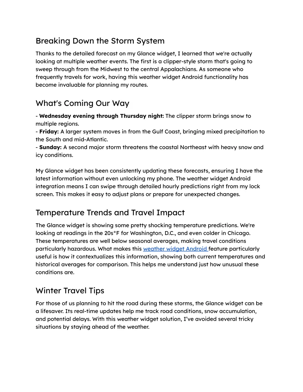 breaking down the storm system
