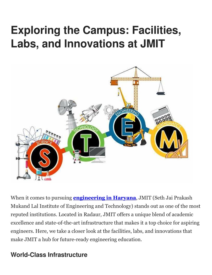 exploring the campus facilities labs