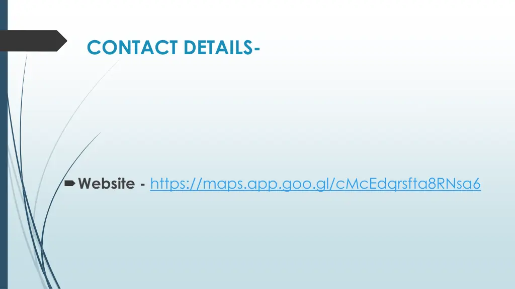 contact details