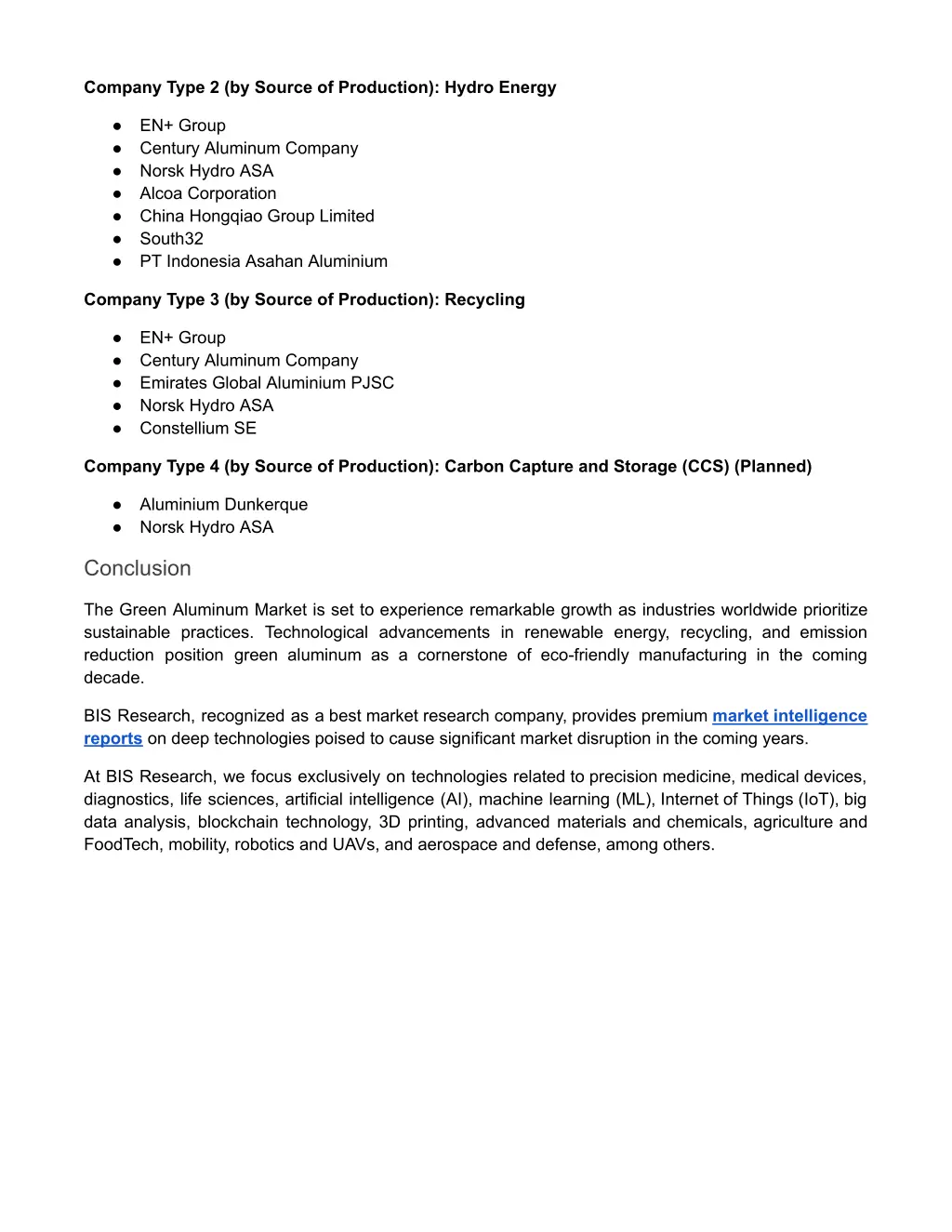 company type 2 by source of production hydro