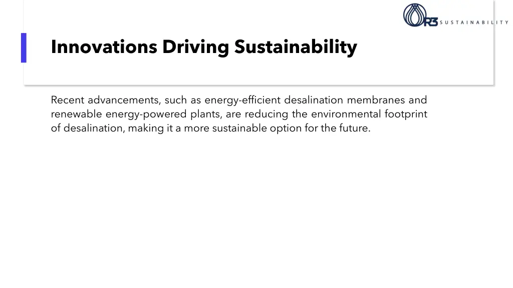 innovations driving sustainability