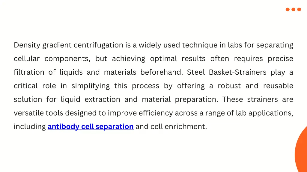 density gradient centrifugation is a widely used