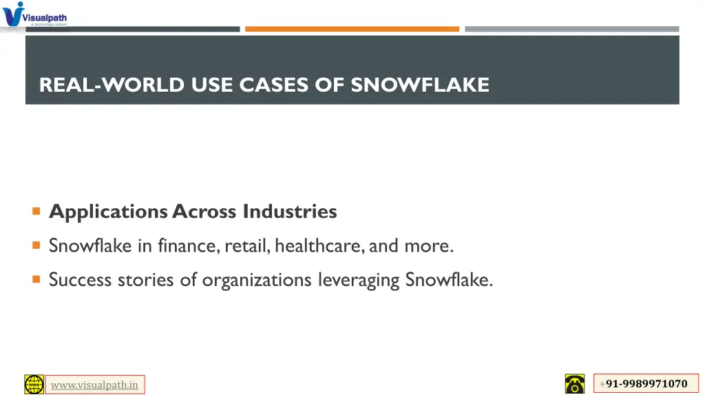 real world use cases of snowflake
