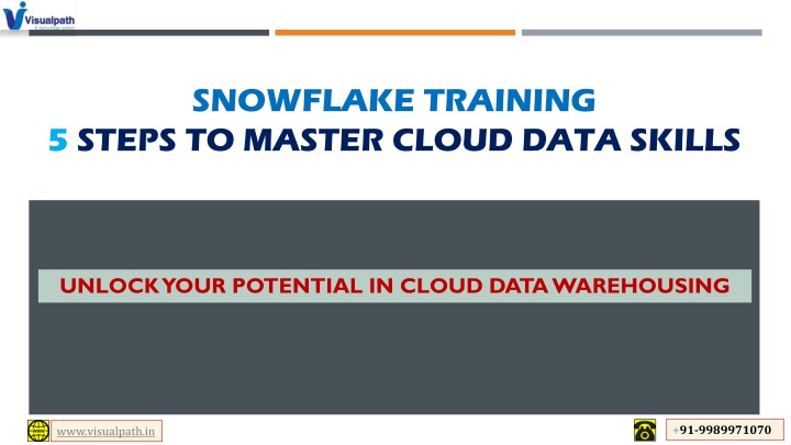 snowflake training 5 steps to master cloud data