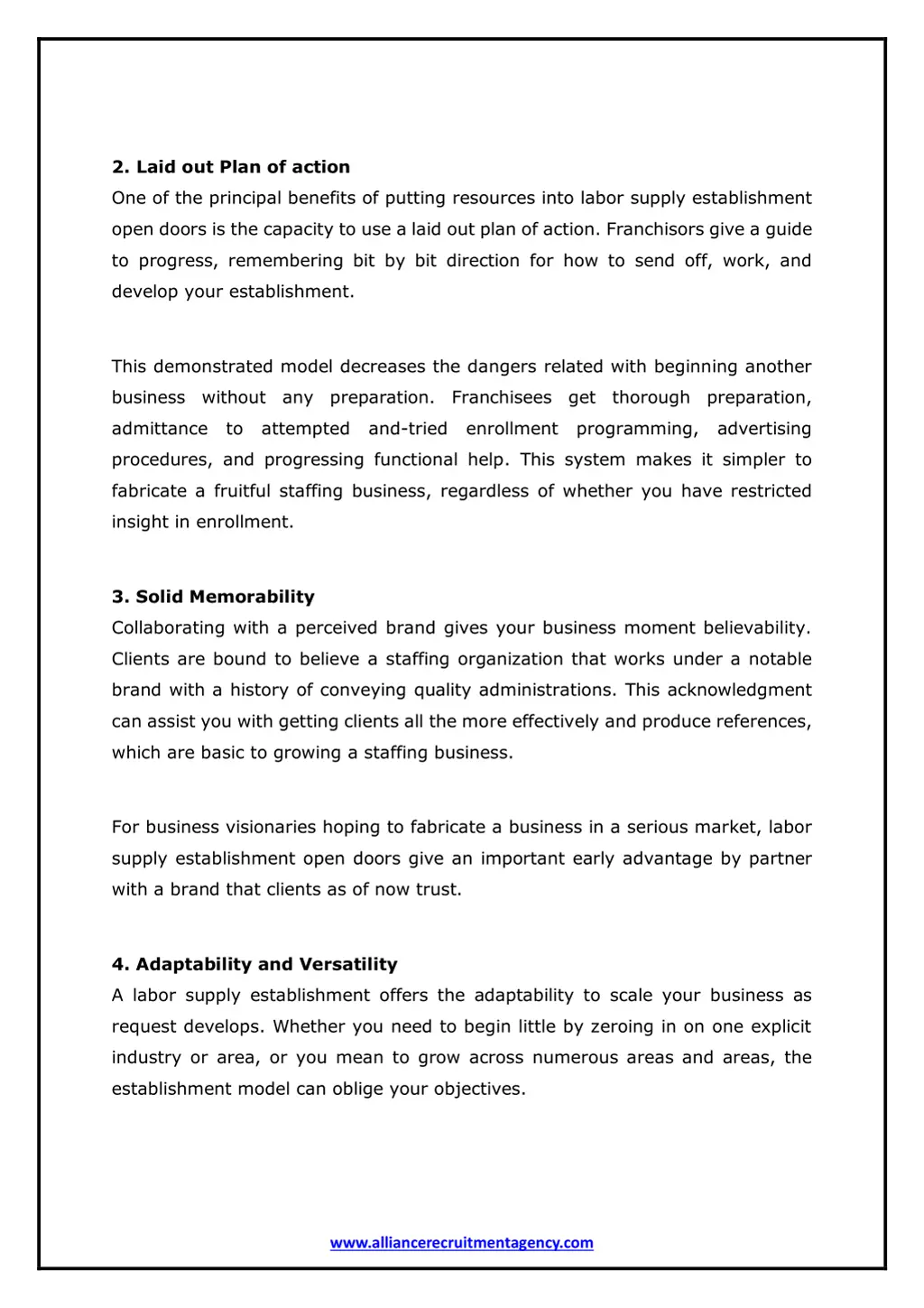 2 laid out plan of action
