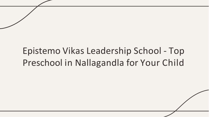 epistemo vikas leadership school top preschool