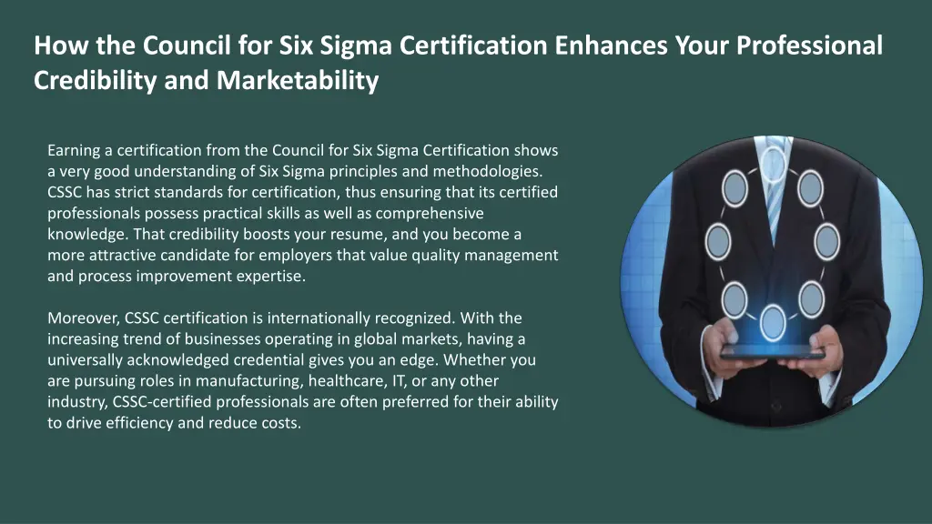 how the council for six sigma certification