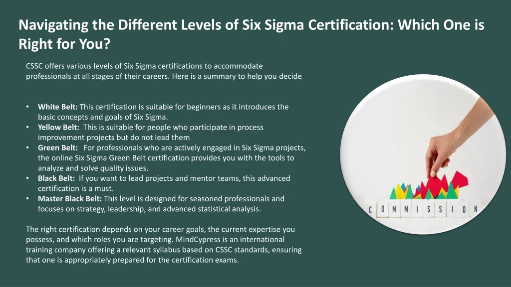 navigating the different levels of six sigma
