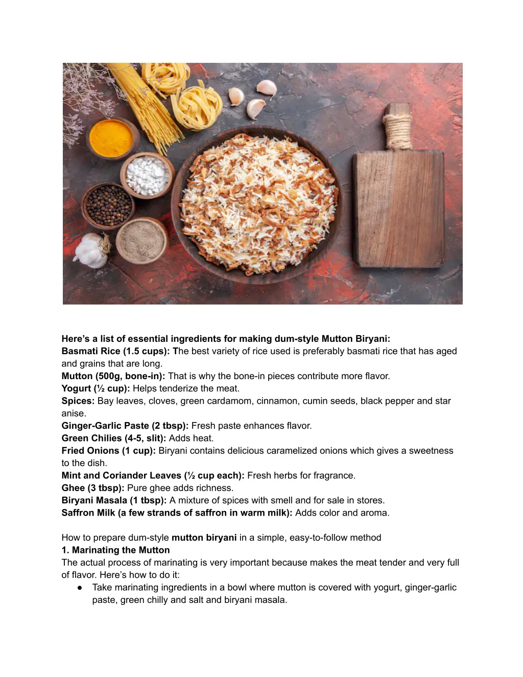 here s a list of essential ingredients for making