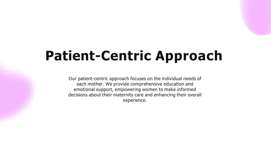 patient centric approach