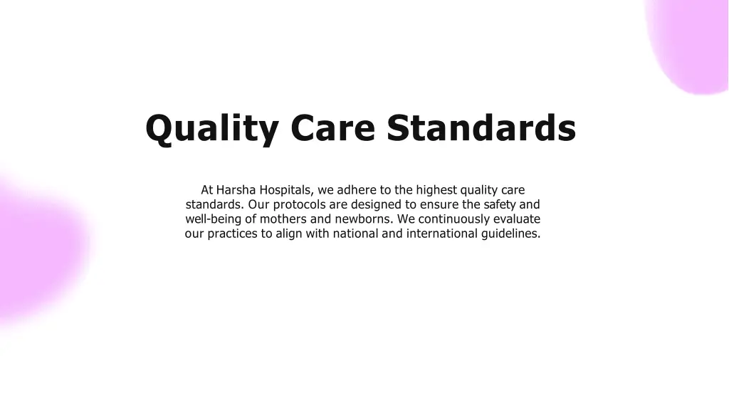 quality care standards