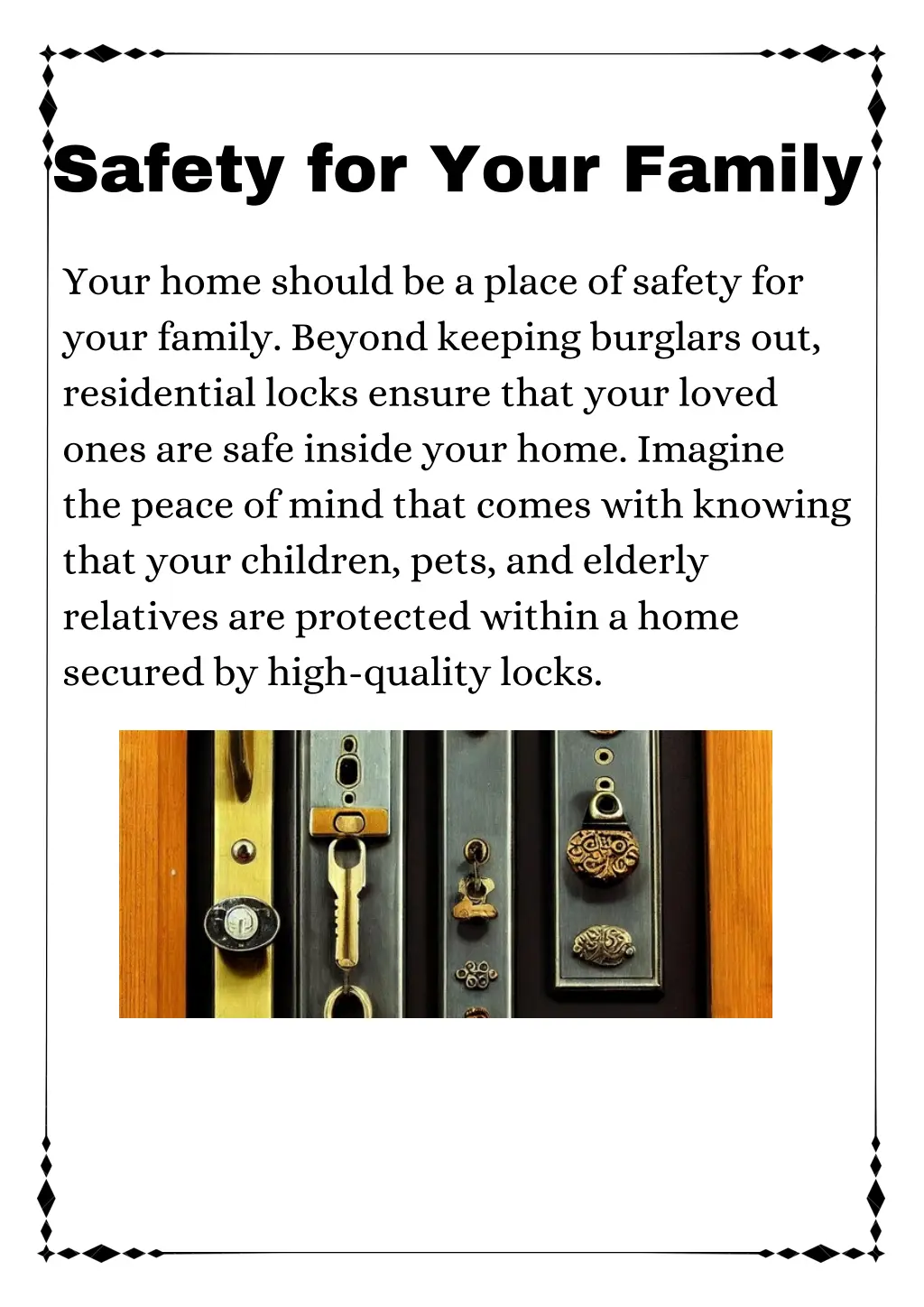 safety for your family