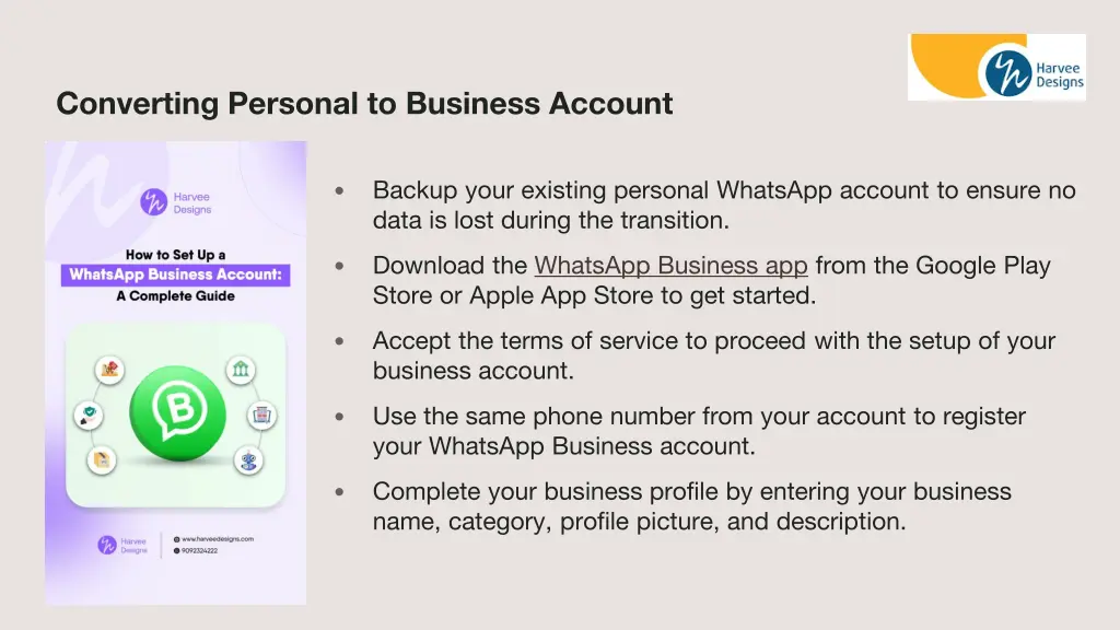 converting personal to business account