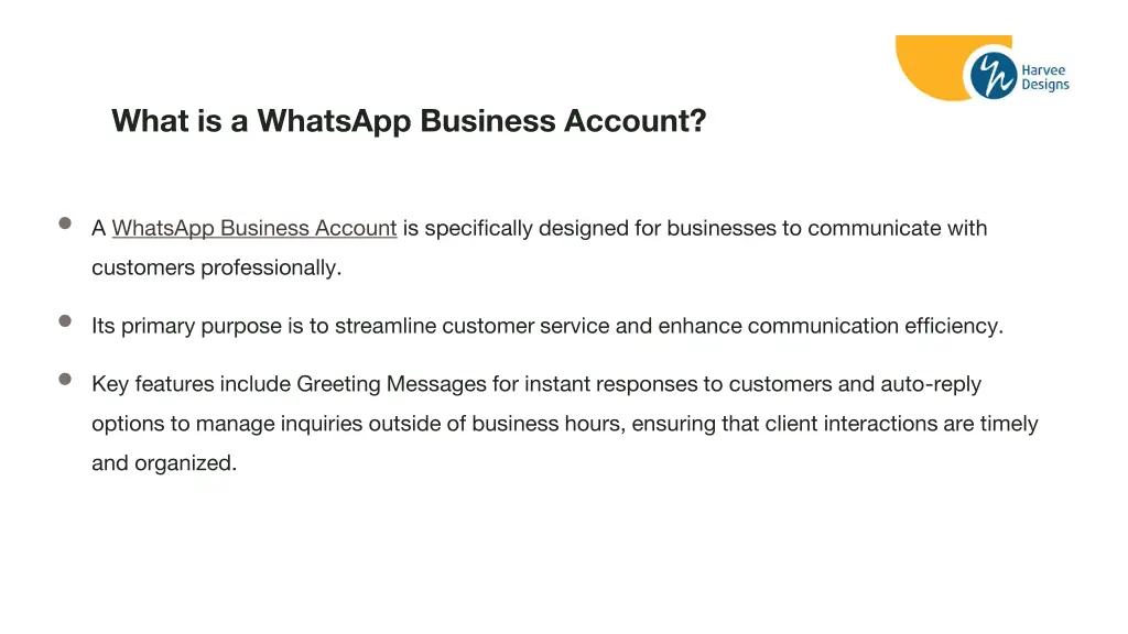 what is a whatsapp business account