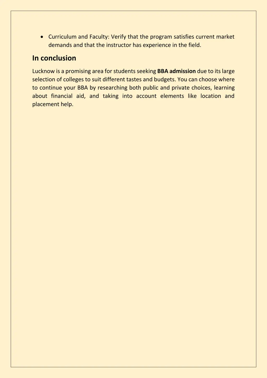 curriculum and faculty verify that the program