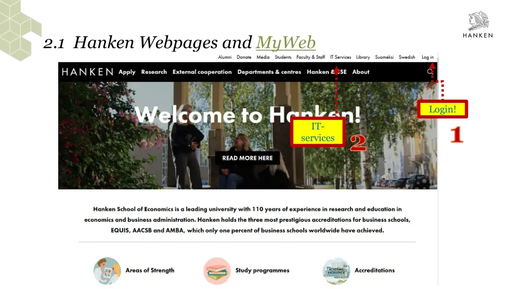 2 1 hanken webpages and myweb