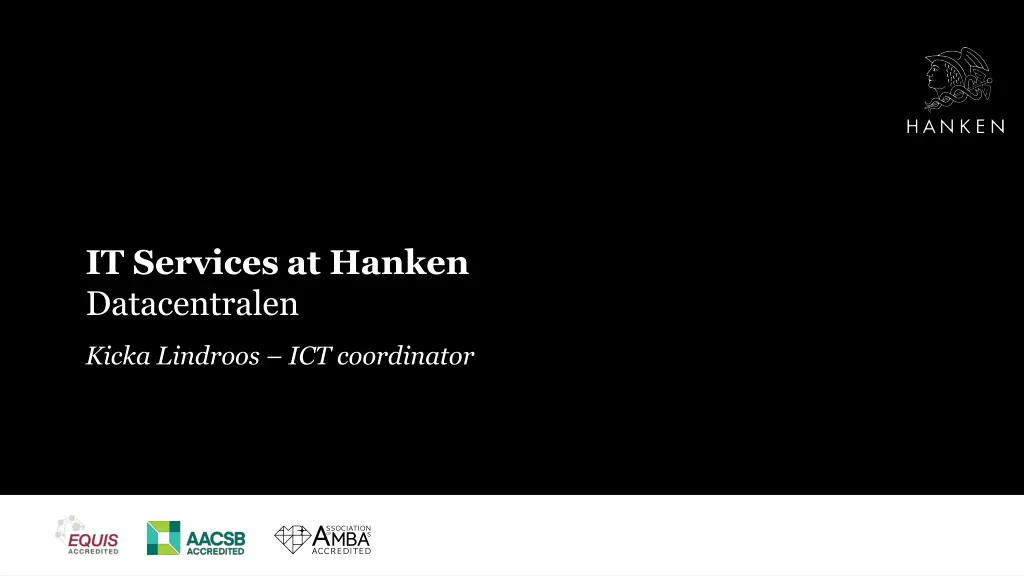 it services at hanken datacentralen