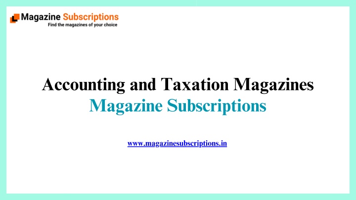 accounting and taxation magazines magazine