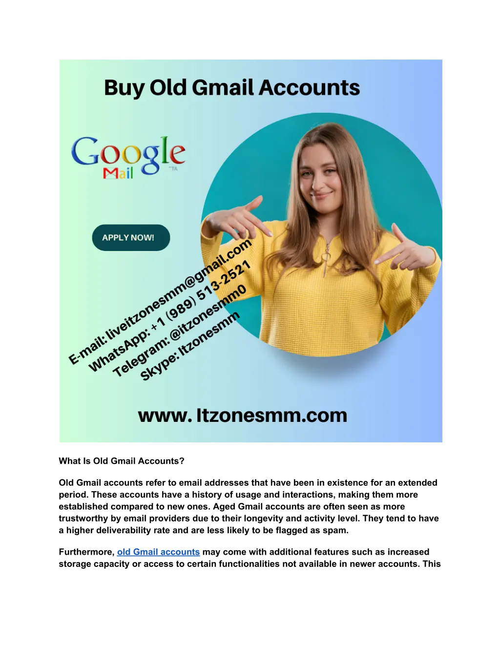 what is old gmail accounts