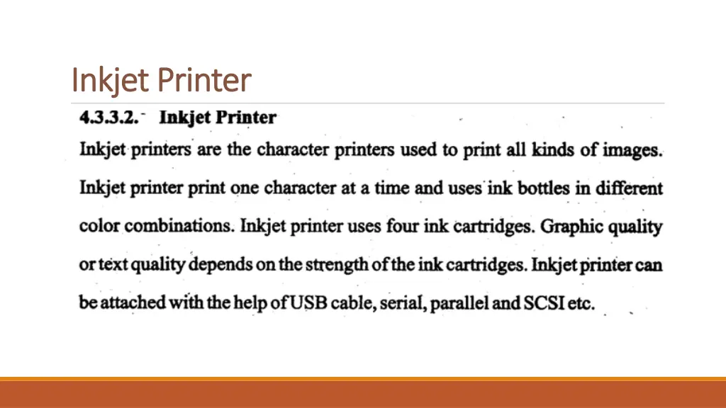 inkjet printer inkjet printer