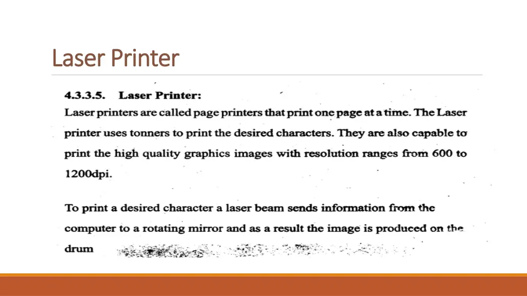 laser printer laser printer