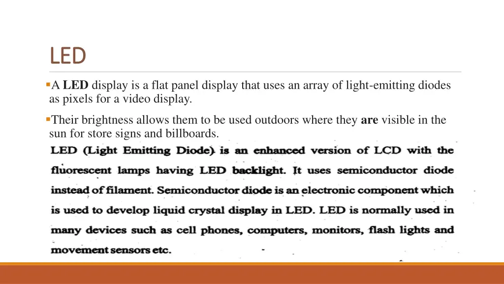 led led