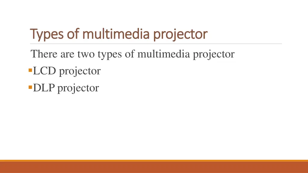 types of multimedia projector types of multimedia