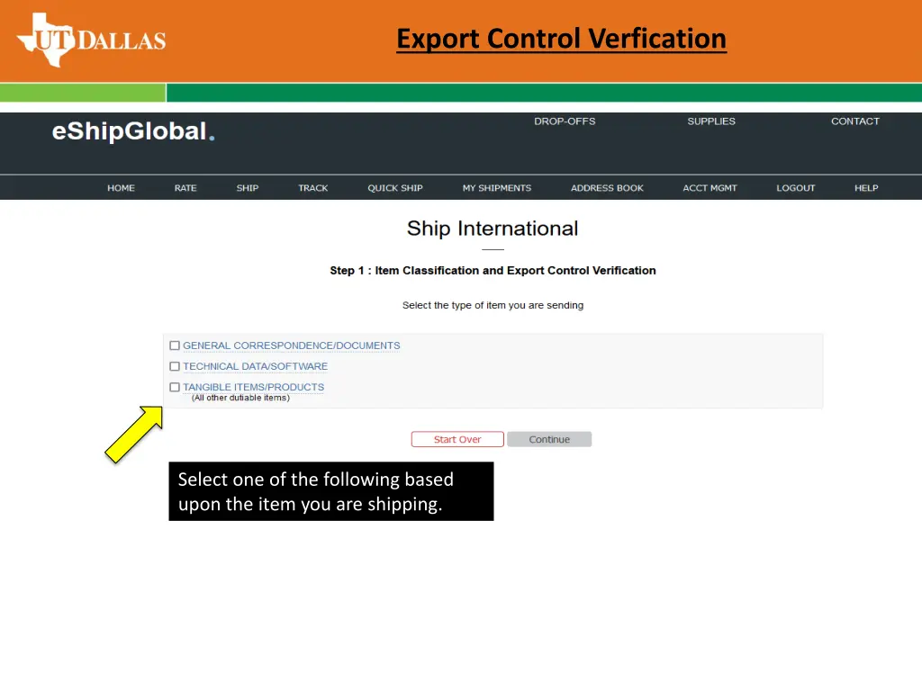 export control verfication