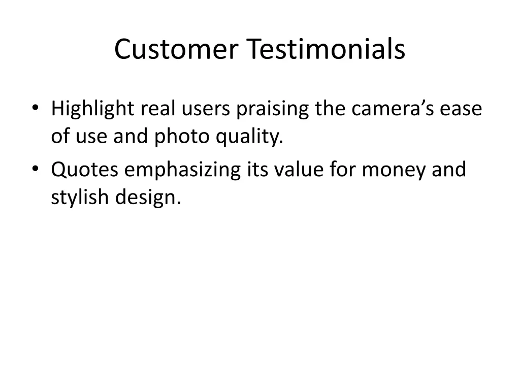customer testimonials
