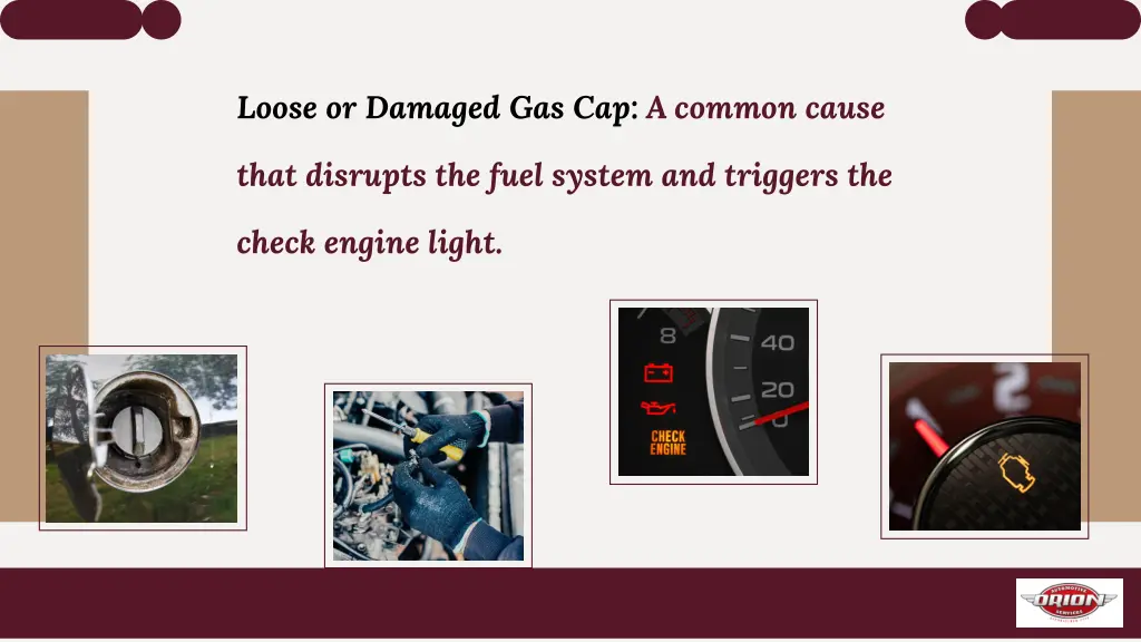 loose or damaged gas cap a common cause