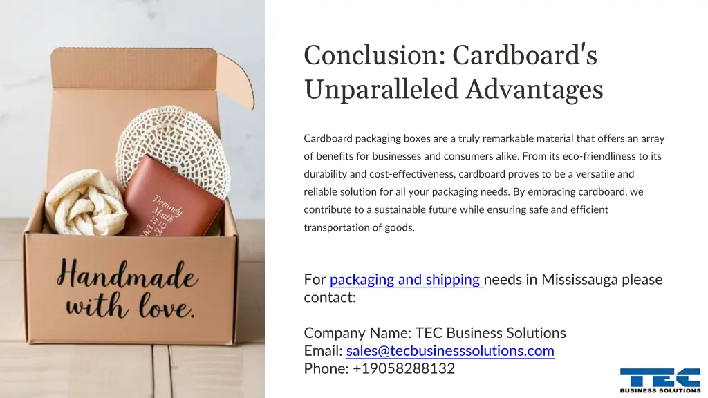 conclusion cardboard s unparalleled advantages