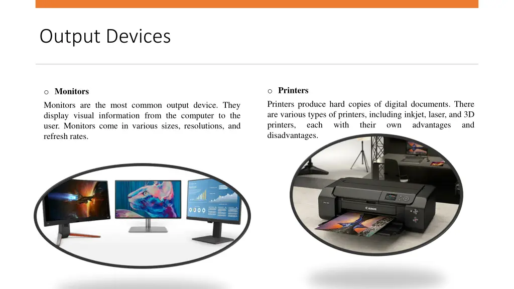 output devices