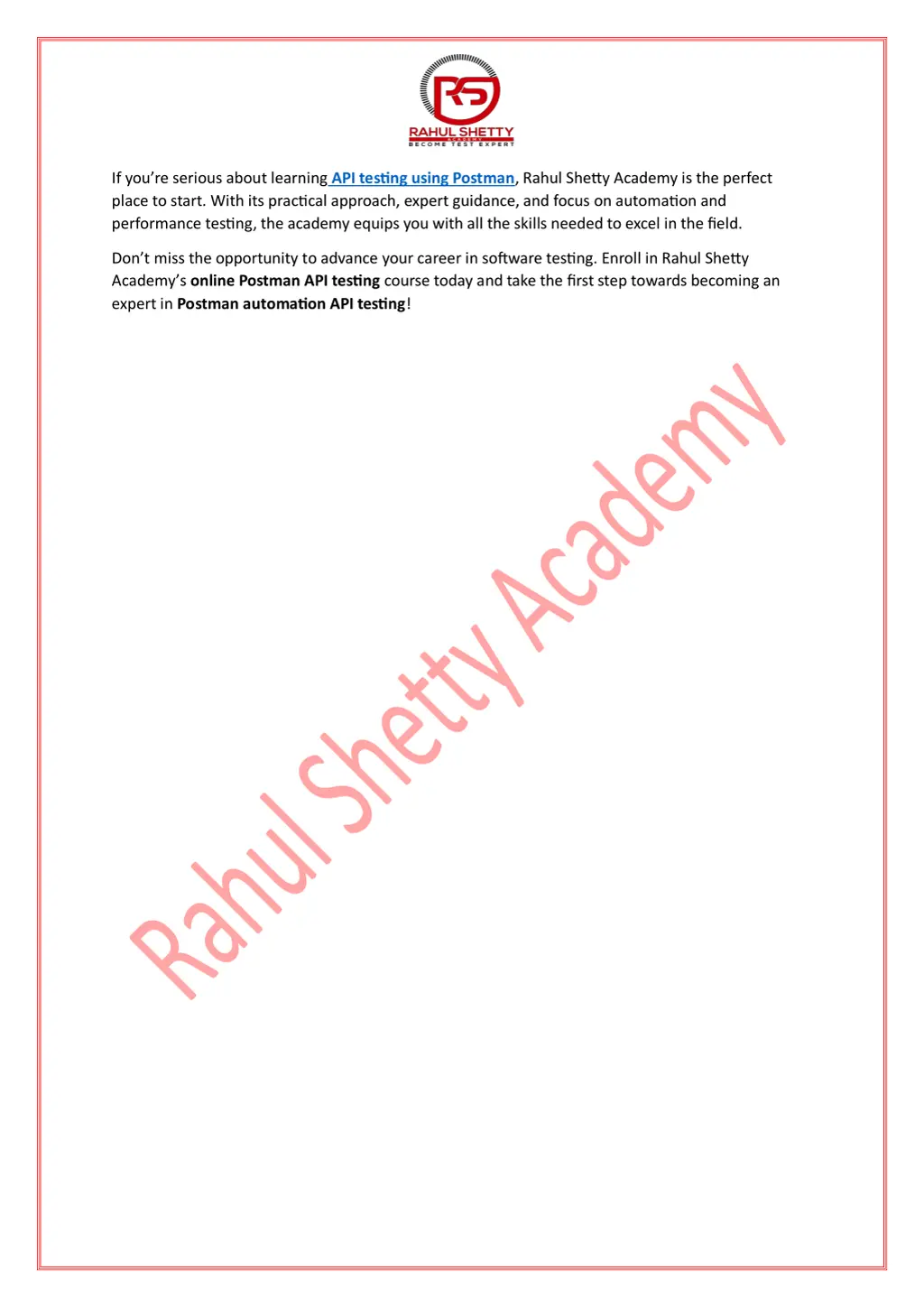 if you re serious about learning api testing